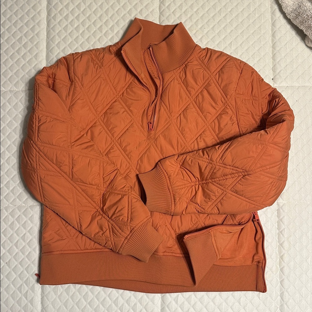 Calia Burnt Orange Ribbed Top